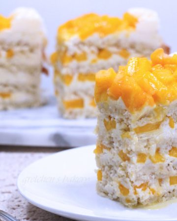Coconut Mango Cream Cake