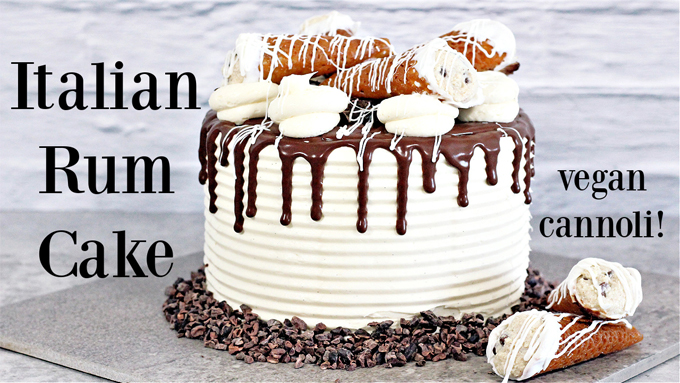 Vegan Cannoli Cake