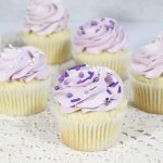 Lemon Ricotta Cupcakes with Lavender Frosting