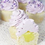 Lemon Ricotta Cupcakes with Lavender Frosting