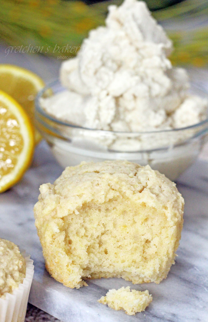 Lemon Ricotta Cupcakes with Lavender Frosting