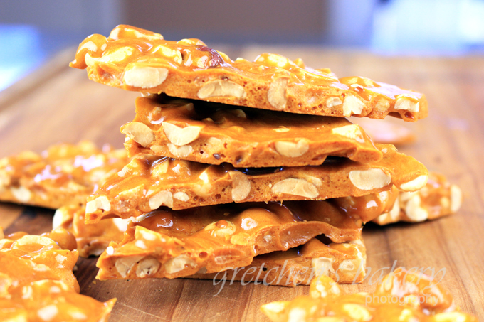 Peanut Butter Fudge Brittle Cake