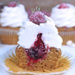 White Chocolate Cranberry Pumpkin Cupcakes