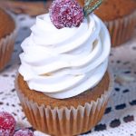 White Chocolate Cranberry Pumpkin Cupcakes