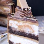 Death by Peanut Butter Fudge Brownie Cheesecake ~ Vegan