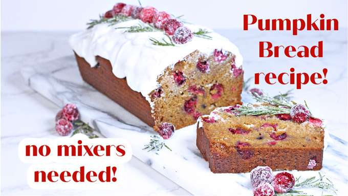 White Chocolate Cranberry Pumpkin Bread