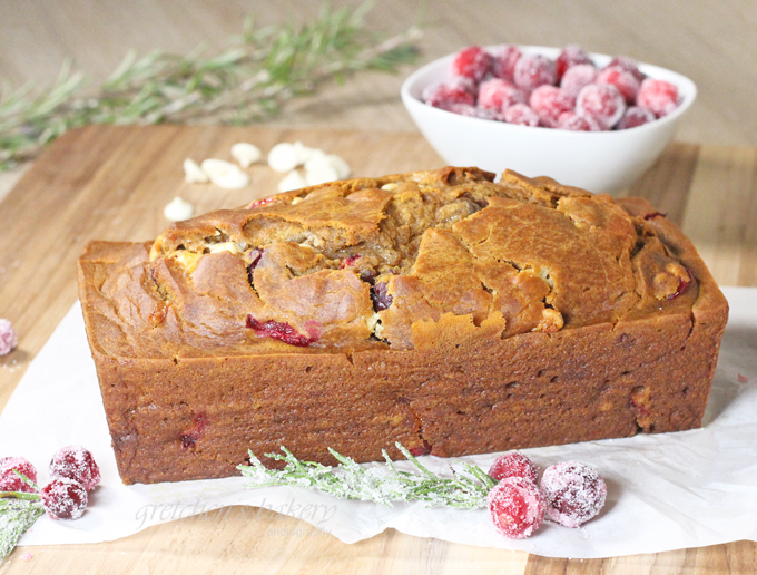 White Chocolate Cranberry Pumpkin Bread