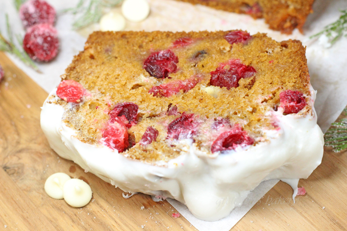 White Chocolate Cranberry Pumpkin Bread