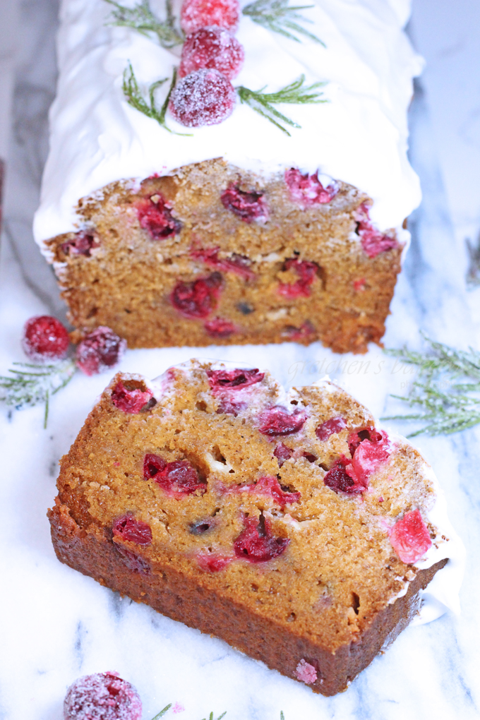 White Chocolate Cranberry Pumpkin Bread