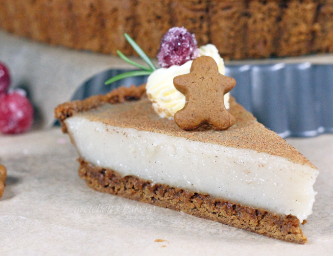 Eggnog Custard Tart