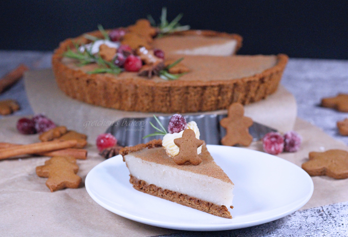 Eggnog Custard Tart