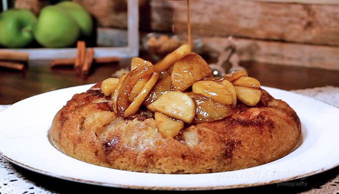 NO OVEN! Apple Breakfast Cake!