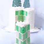 Winter Wonderland Checkerboard Cake