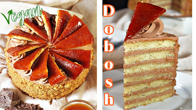 Dobos Torte~ The Original 7 Layer Cake