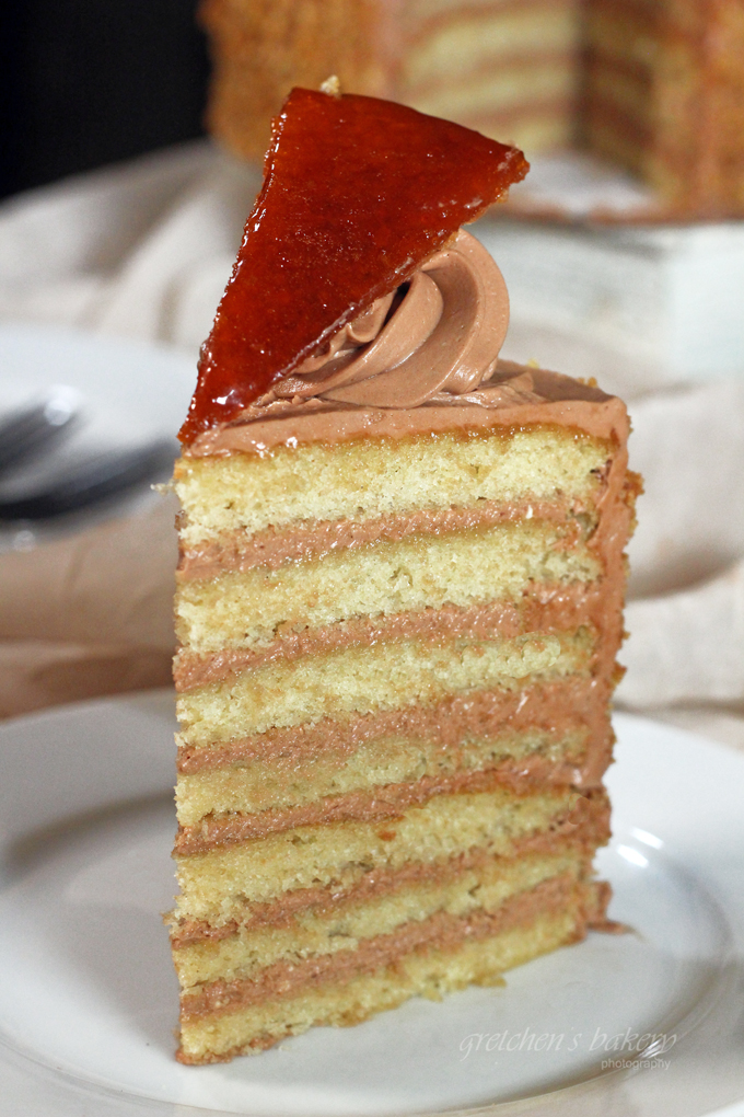 Dobos Torte~ The Original 7 Layer Cake