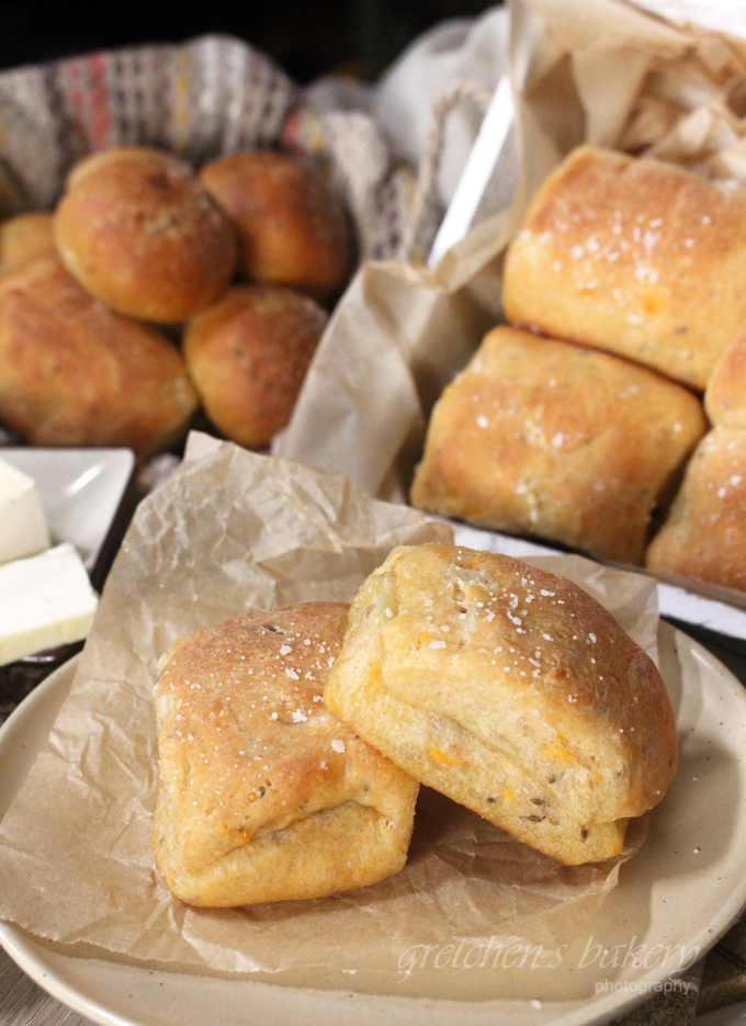 Parker House Dinner Rolls ~ Rye Cheese