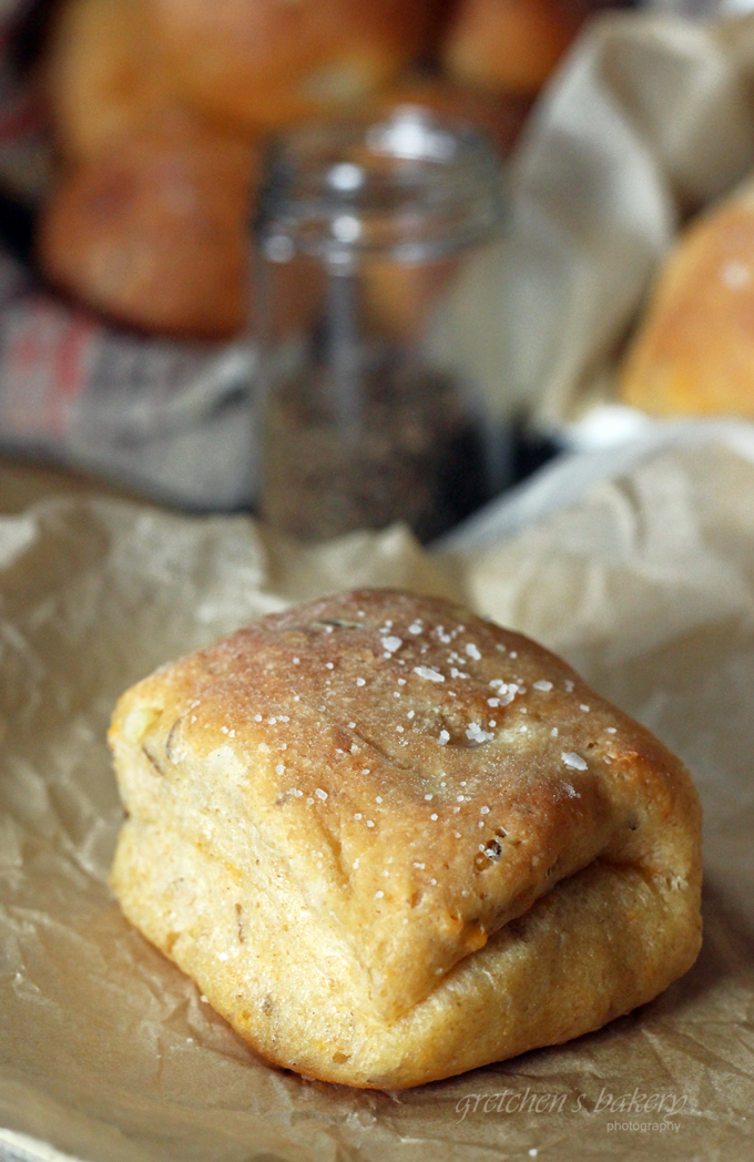 Parker House Dinner Rolls ~ Rye Cheese