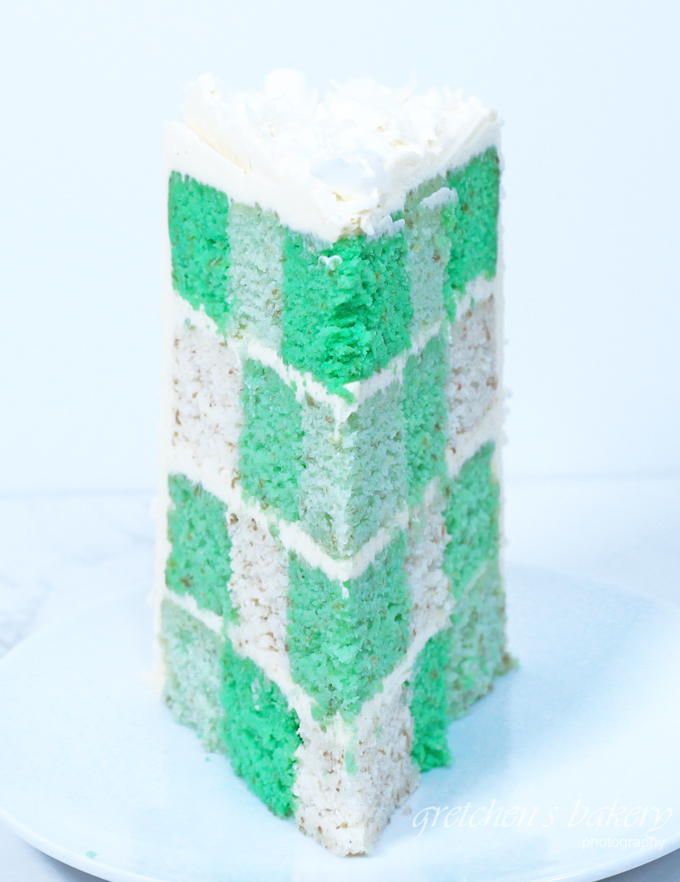 Winter Wonderland Checkerboard Cake