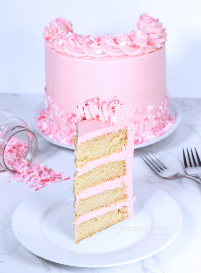 Raspberry Fluff Cake