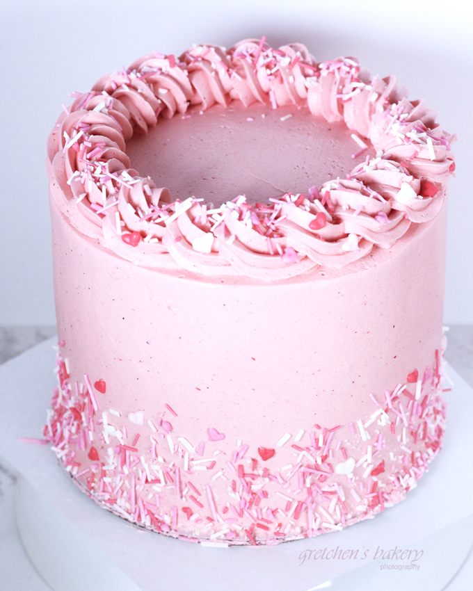 Raspberry Fluff Cake