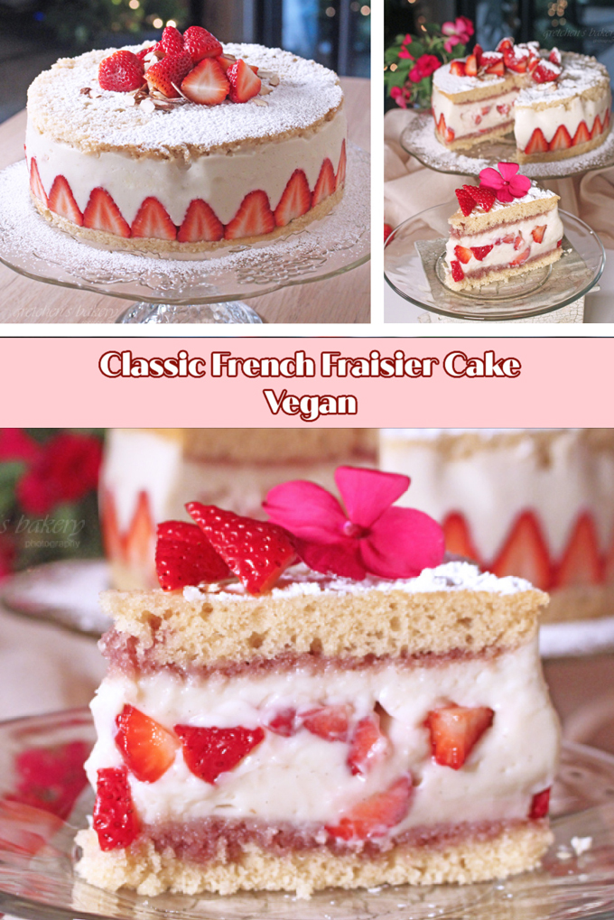 Fraisier Cake Vegan 