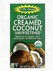 creamed coconut
