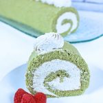 Matcha Cake with Chai Spiced Whipped Cream
