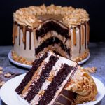 Snickers Cake ~Vegan