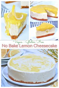 No Bake Lemon Cheesecake - Gretchen's Vegan Bakery