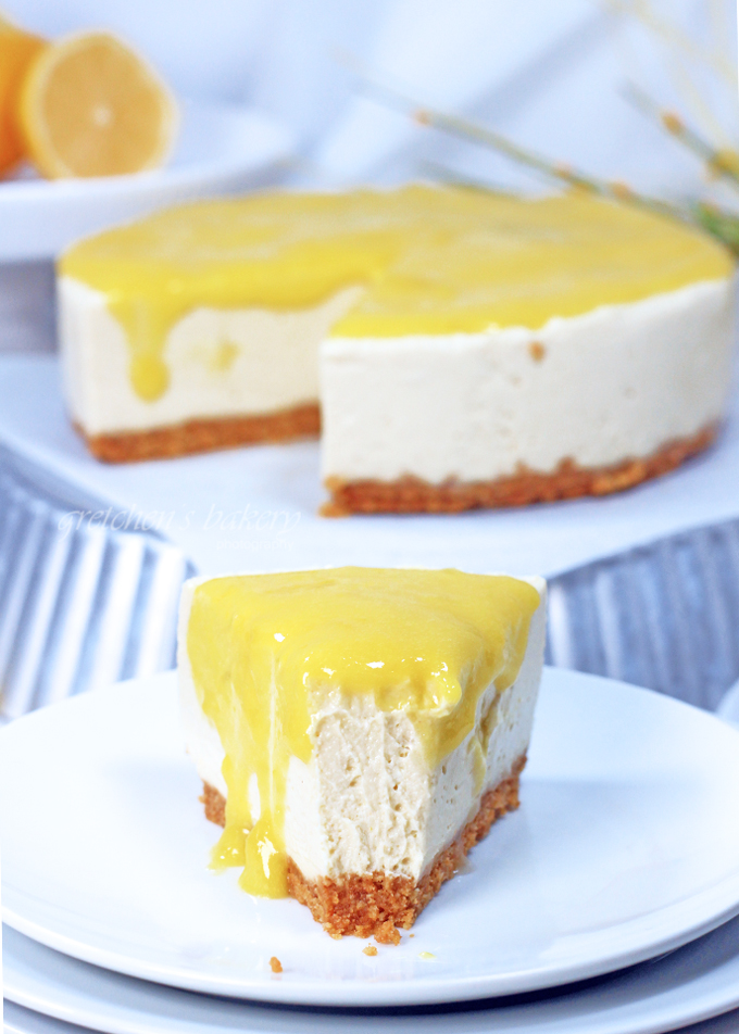 No Bake Lemon Cheesecake - Gretchen's Vegan Bakery