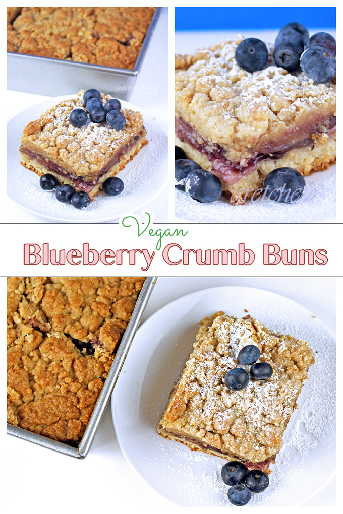 Vegan Blueberry Crumb Buns