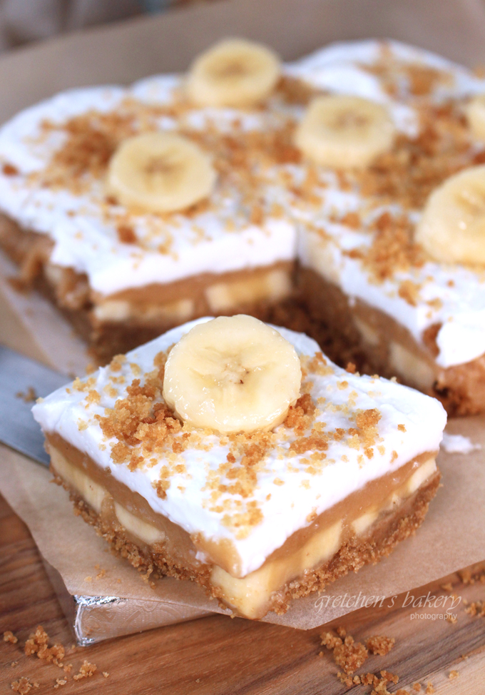 Vegan Banoffee Bars