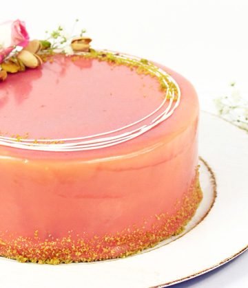 Pistachio Rose Cake