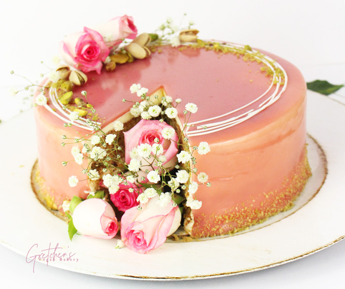 Pistachio Rose Cake
