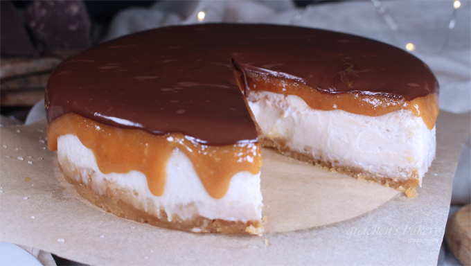 Twix Cheesecake ~ Vegan & Gluten Free