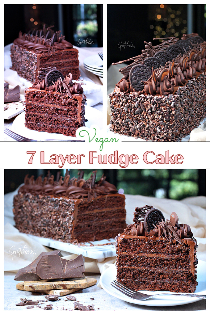 7 layer fudge cake