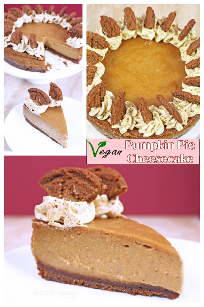 vegan pumpkin pie cheesecake