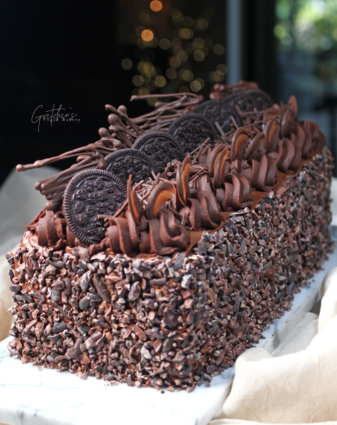 Double Fudge Chocolate 7 Layer Cake