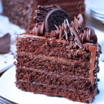 Double Fudge Chocolate 7 Layer Cake