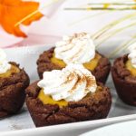 Fudge Brownie Pumpkin Pie Cups