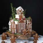 Gingerbread Village Cake