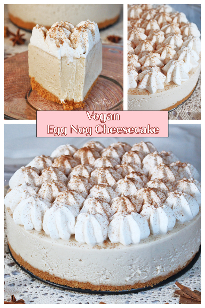 egg nog cheesecake