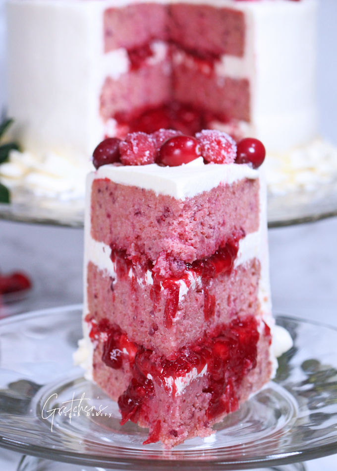 White Christmas Cake - Gretchen's Vegan Bakery