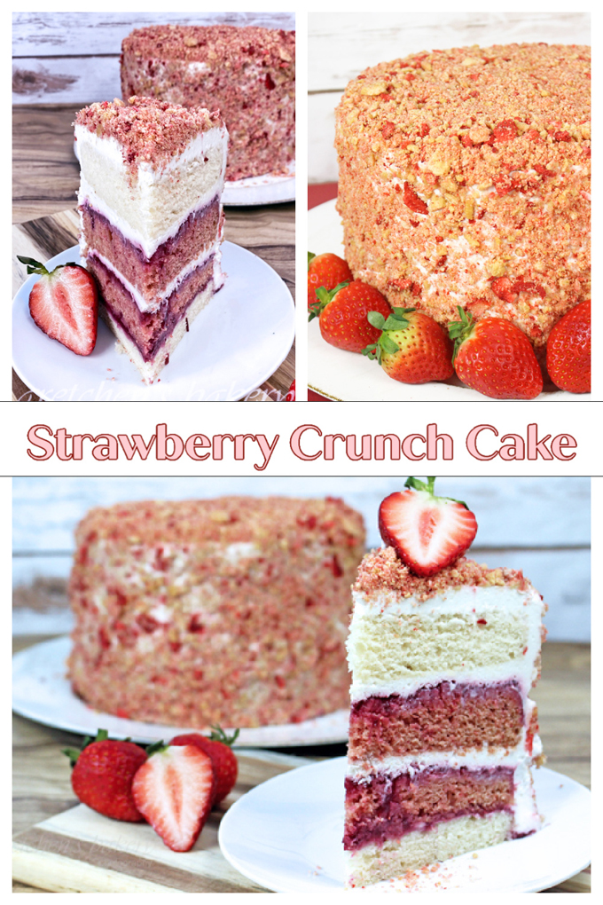 Strawberry Crunch Cake