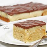 Chocolate Eclair Snack Cake ~ refined sugar free/reduced oil