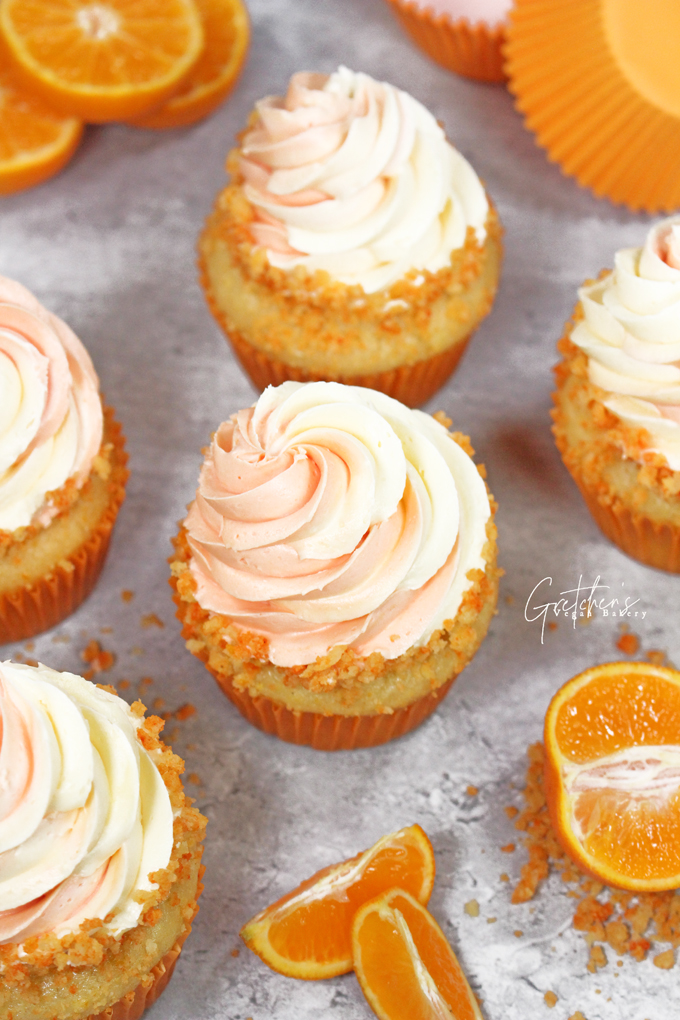 Orange Creamsicle Cupcakes