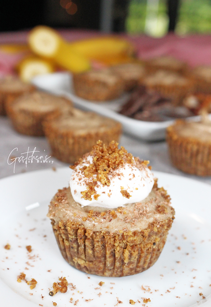 Caramel Banana Mousse Tarts