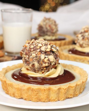 Almond Rocher Custard Tarts