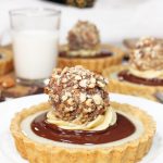 Almond Rocher Custard Tarts