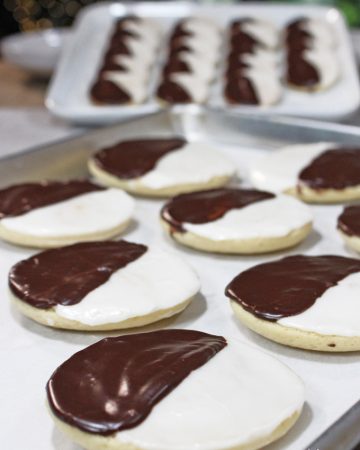 Vegan Black and White Cookies